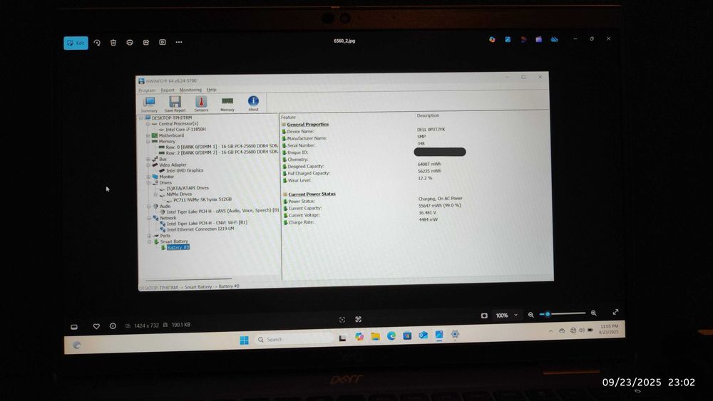 Лаптоп Dell Latitude 5521 (i7, 32GB RAM, 1TB SSD, 15.6-инчов)