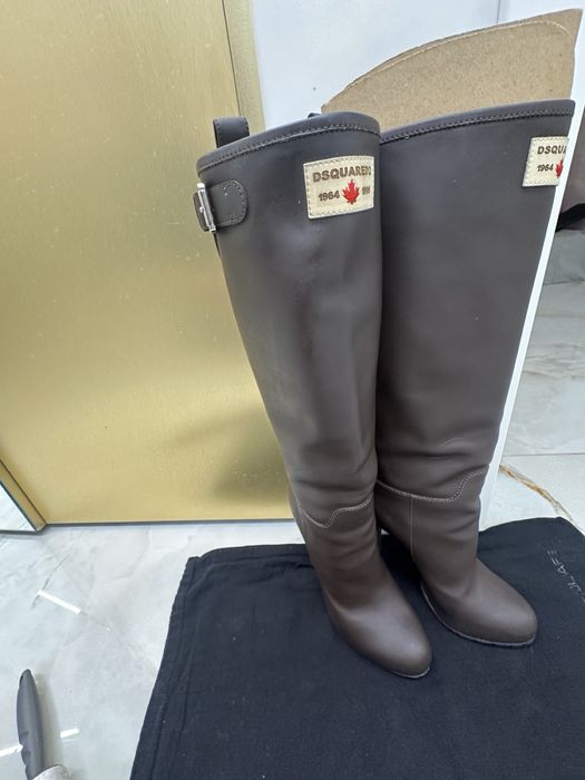 Дамски ботуши с ток Dsquared2