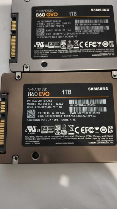 vand ssd  1tb sata3  2.5" samsung 860 second hand