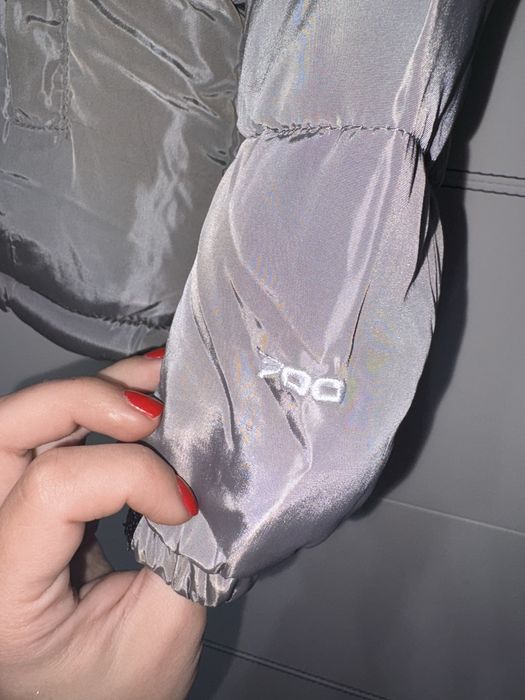 Geacă XL The North Face negru neagră gri alb albă noua new nepurtata