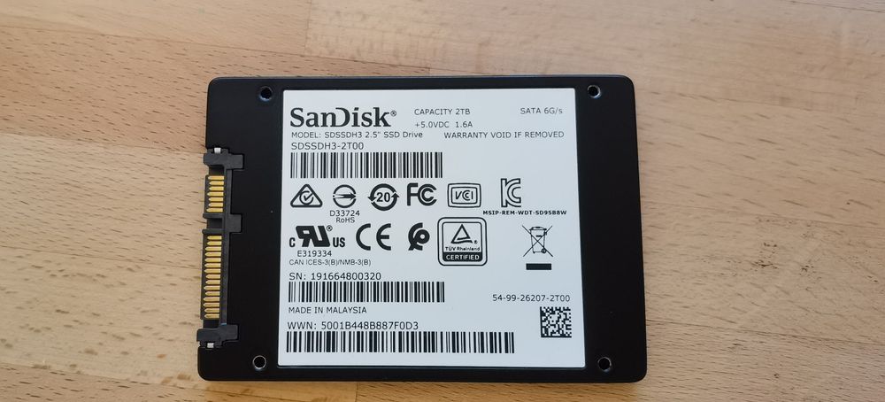 Ssd Sandisk Ultra 3D 2 TB
