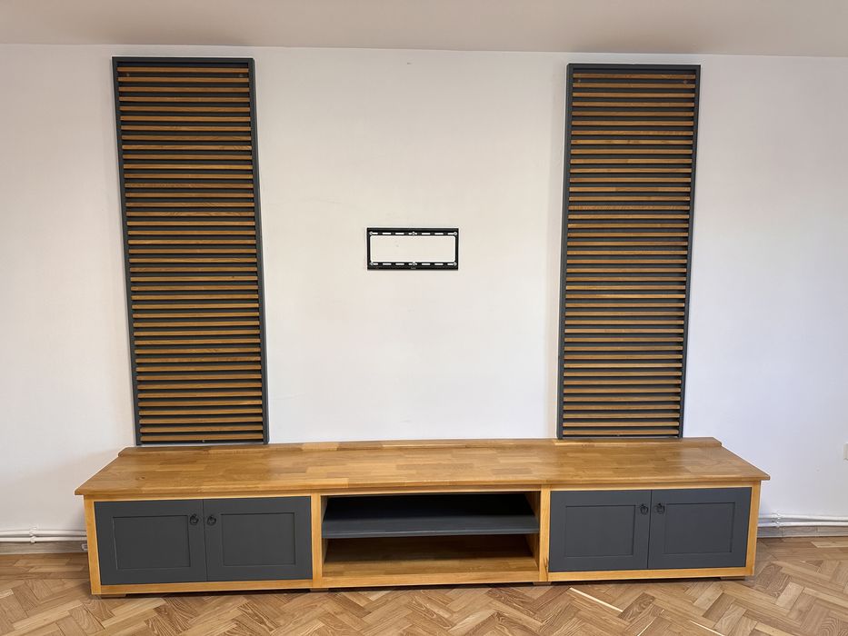 Vand mobila sufragerie/living/terasa + riflaj din stejar
