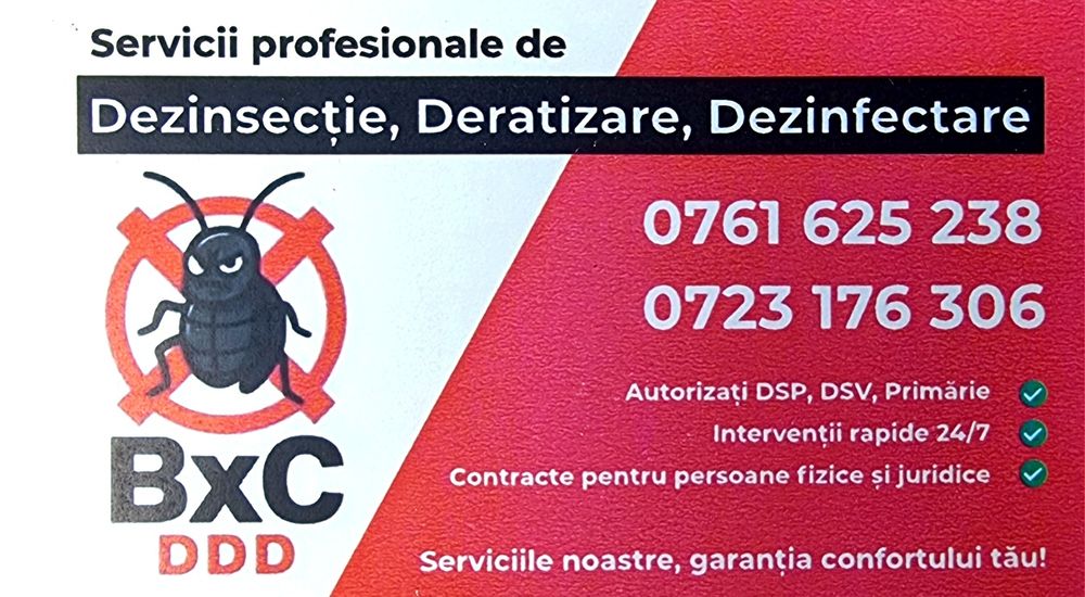 Constanta ! Dezinsectie ! Deratizare ! Dezinfectie !