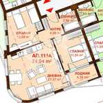 Тристаен апартамент в Сарафово 675 - 21409