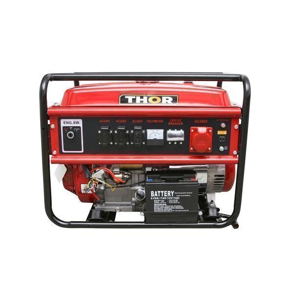 Електрически генератор на бензин 220-380v 7.2kw 50hz thor