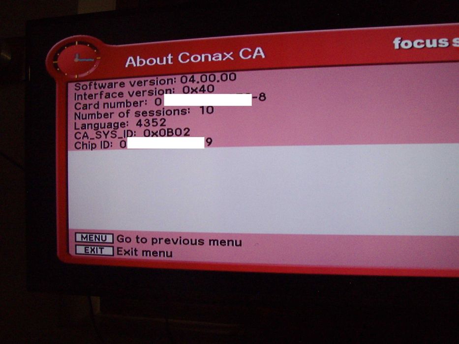 Receptor satelit SD (fara HDMI) Kaon KSF-ES270CO Focus Sat + cartela