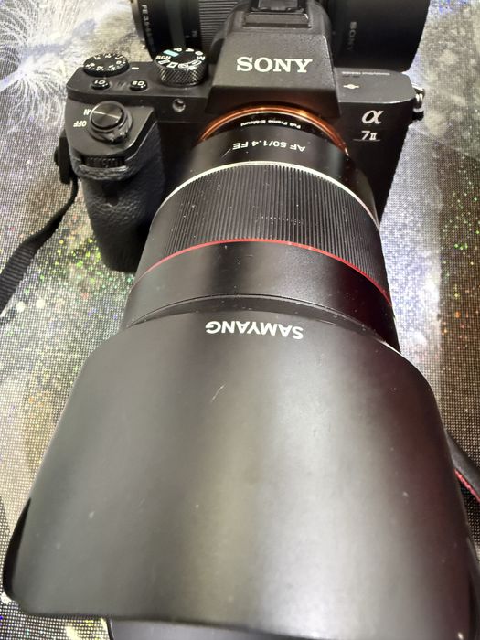 Sony A7 II  2 obiective, blitz, 3 baterii