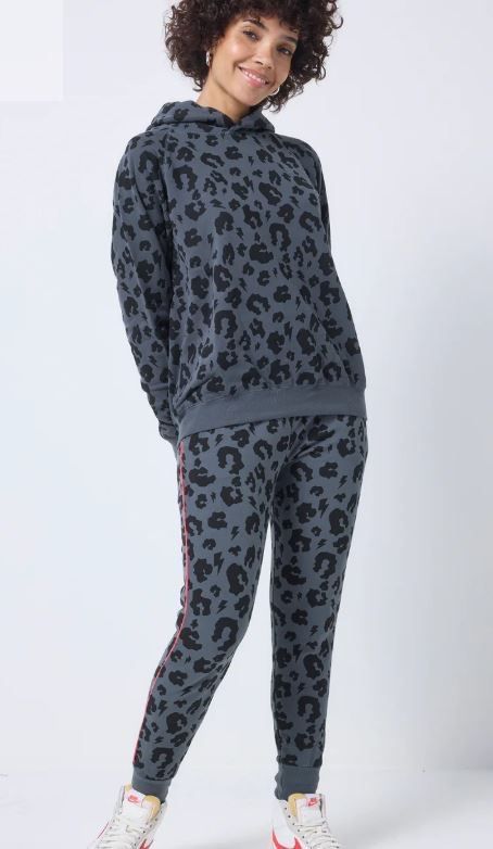 Scamp & Dude Сив леопардов екип - Hoodie/Joggers