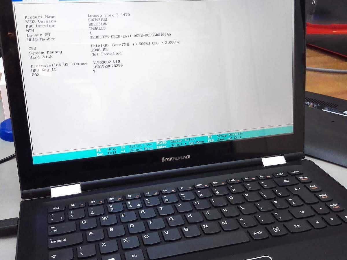 Laptop Lenovo Flex 3-1470 (Lenovo Yoga 500)   defect