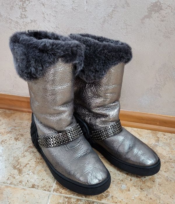 Cizme tip UGG piele