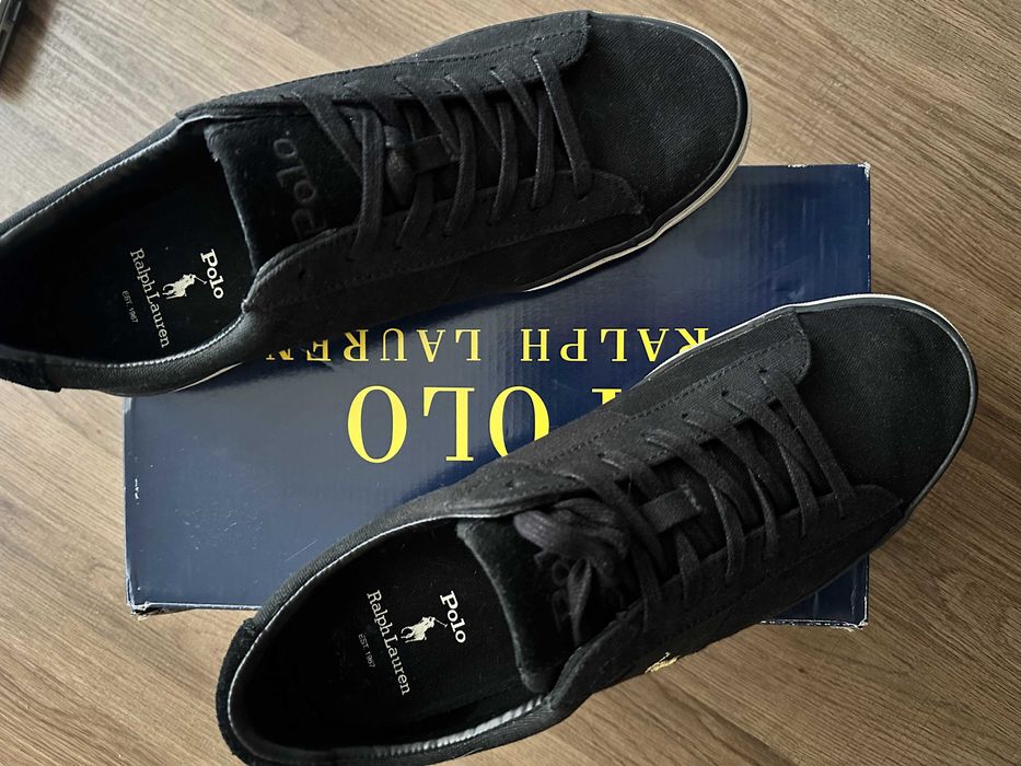 Мъжки черни летни кецове - Polo Ralph Lauren