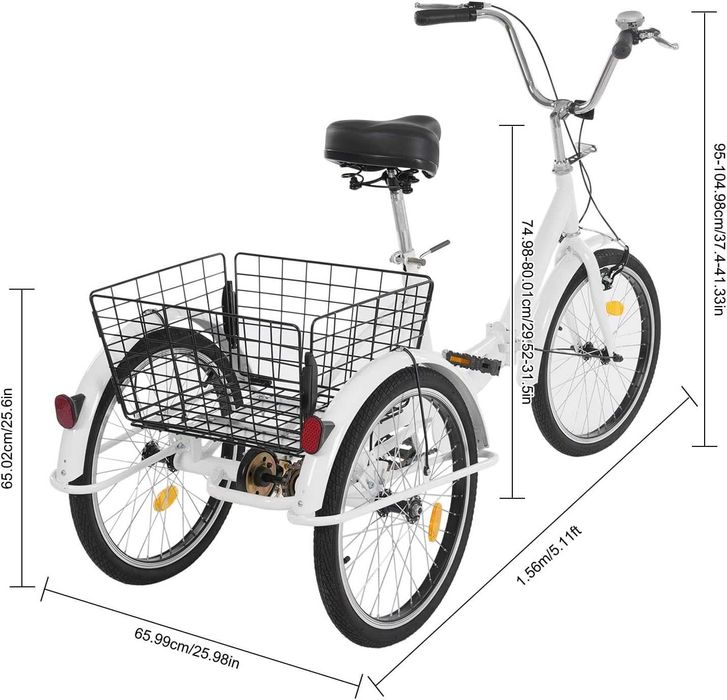 tricicleta adulti 20''pliabila