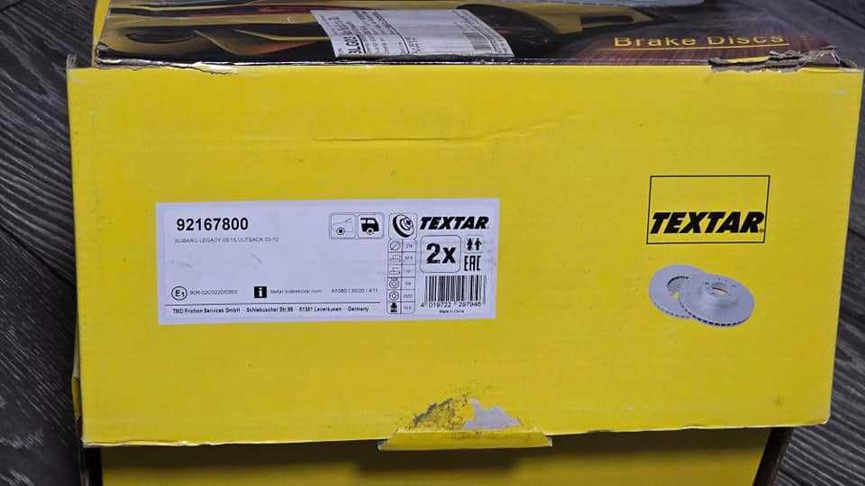 Чисто нови задни дискове TEXTAR за Субару