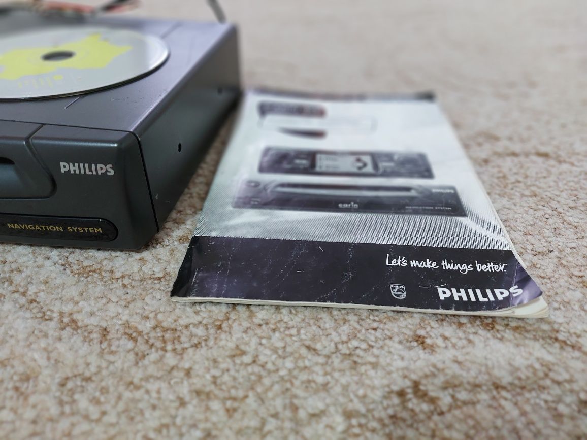Unitate navigatie veche Carin Philips + antena GPS + cd