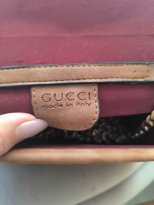 кафява  чанта Gucci
