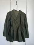 Sacoun Vintage Kaki din Mătase Shantung 38
