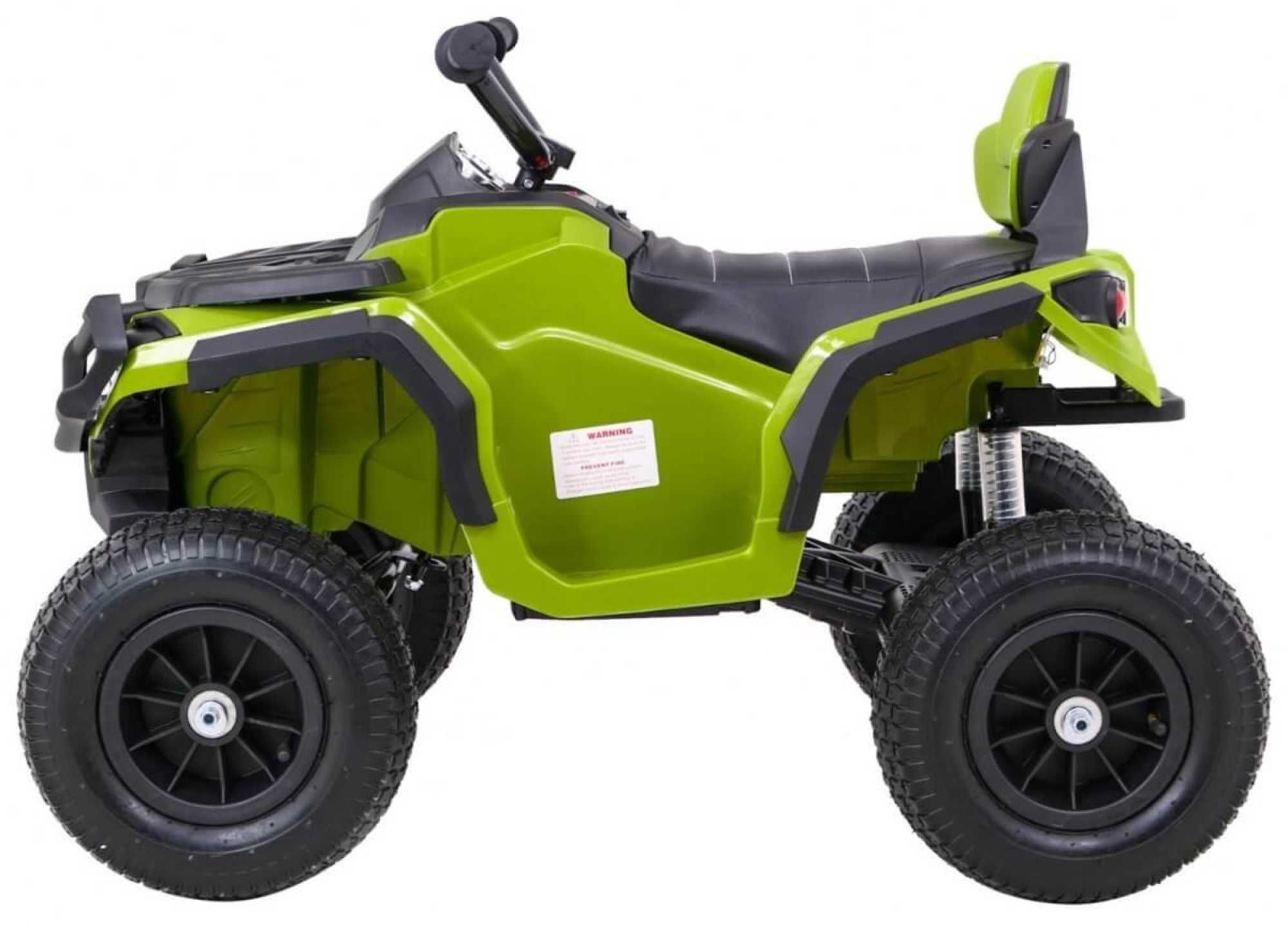 ATV electric copii 3-6 ani AIR 0906 90W, Roti Gonflabile, 7km/h #Verde