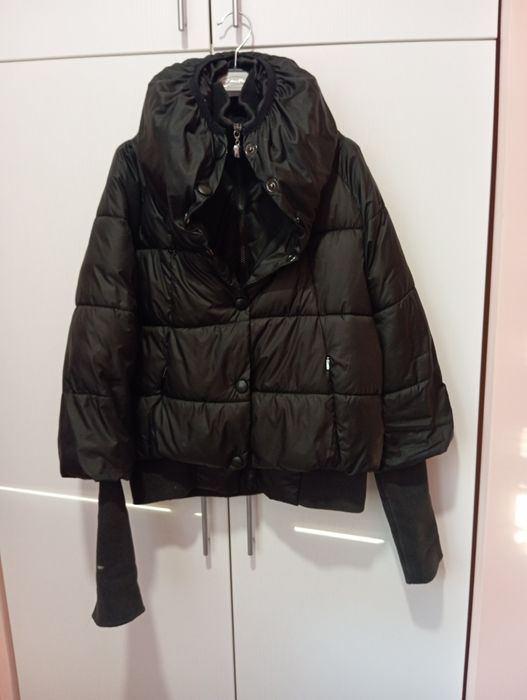 Дамско зимно яке с памучни ръкави