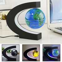 Формы C магнитной левитации плавающий глобус карта мира с LED света