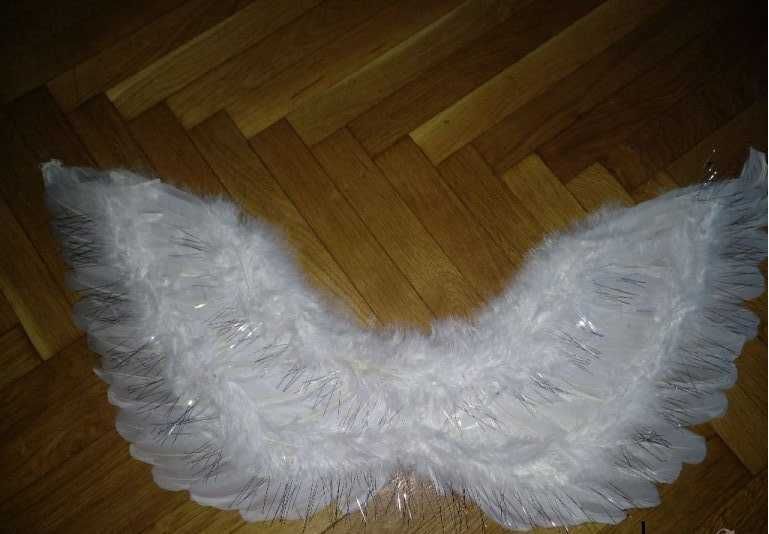 Ангелски крила, бели  ,размер 55/45см