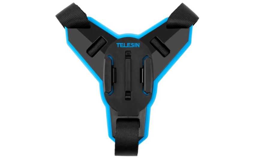 TELESIN Стойка за каска GoPro монтаж държач без лепене за екшън камера