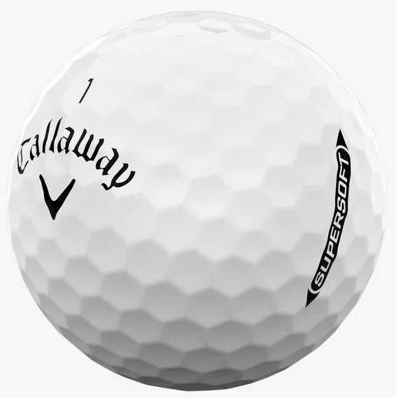 Set 12 buc Mingi de golf Supersoft 2025 White Basic ,sigilat