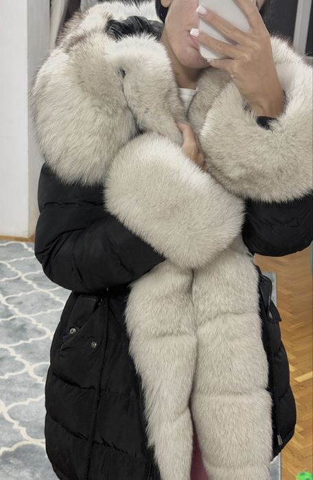 Geaca din blana si piele naturala