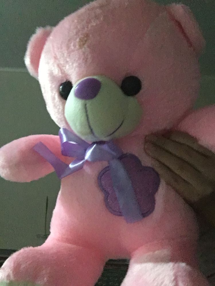 Мягкая игрушка розовая мишка