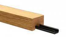 Set Riflaj MDF cu profil montaj Selena - stejar deschis, 280x3,0 cm
