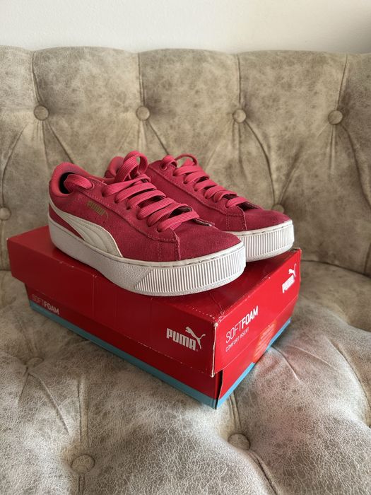 Adidasi Puma din piele naturala pentru dama