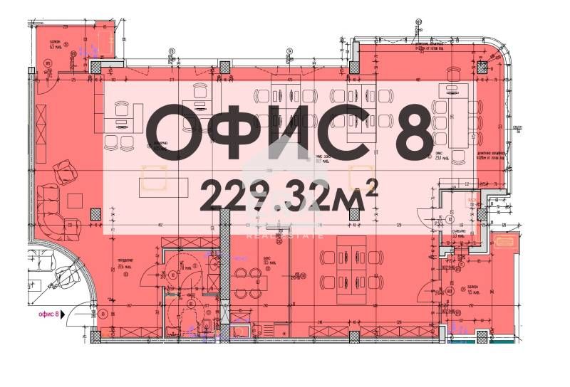 Голям офис за продажба, тип Open space, в новострояща се бизнес сграда