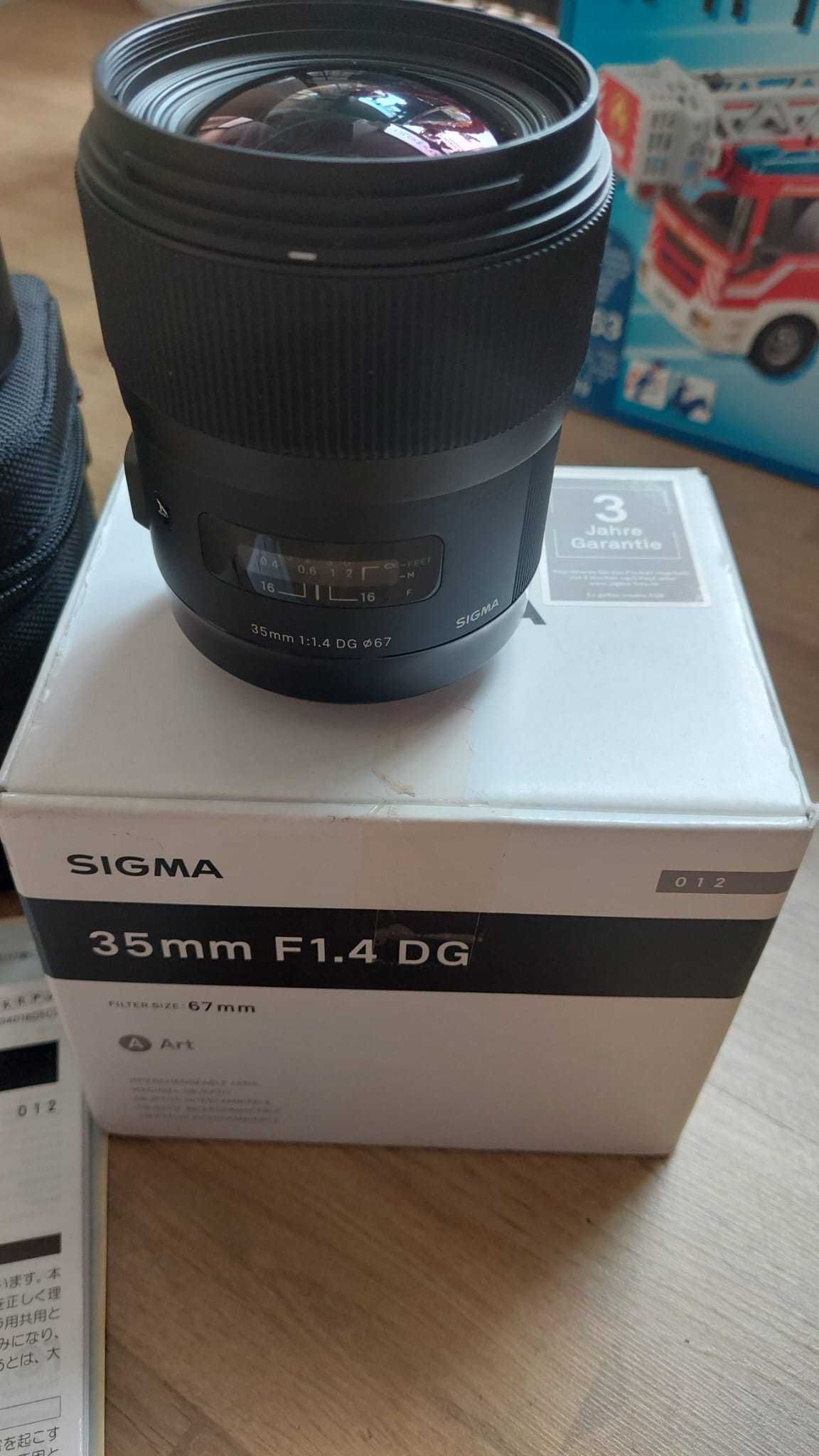 Обектив Sigma 35mm F1.4 Art DG HSM за Canon, черен, 3,7 x 3,03 x 3,03