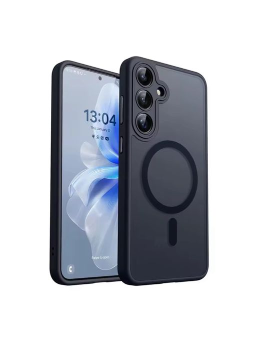 Samsung S23/S24/S25/PLUS/ULTRA Husa Magsafe Spate Anti Amprenta