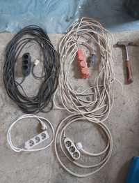 Cabluri prelungitor 4 buc. 25+20+3+1.5m cupru 3×2.5 pret toate 170 lei
