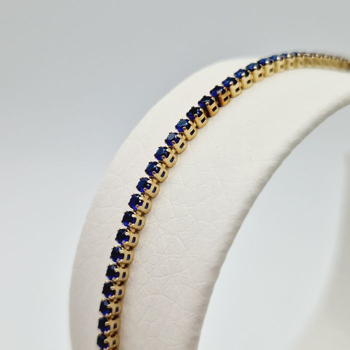 Bratara tennis din aur de 14k pentru picior | GlobalCash.ro #DR95079