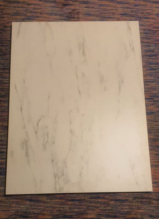 Blat Ikea Ekbacken alb aspect marmură/laminat 90x70x2.8cm