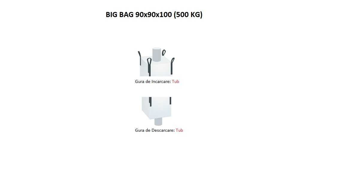 Saci Mari Big Bag 90x90x100 (500 KG) - NOU