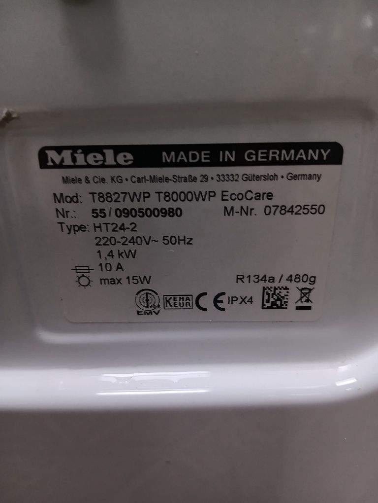 Сушилна с термо помпа МИЕЛЕ Miele T 8000 WP  24 месеца гаранция!