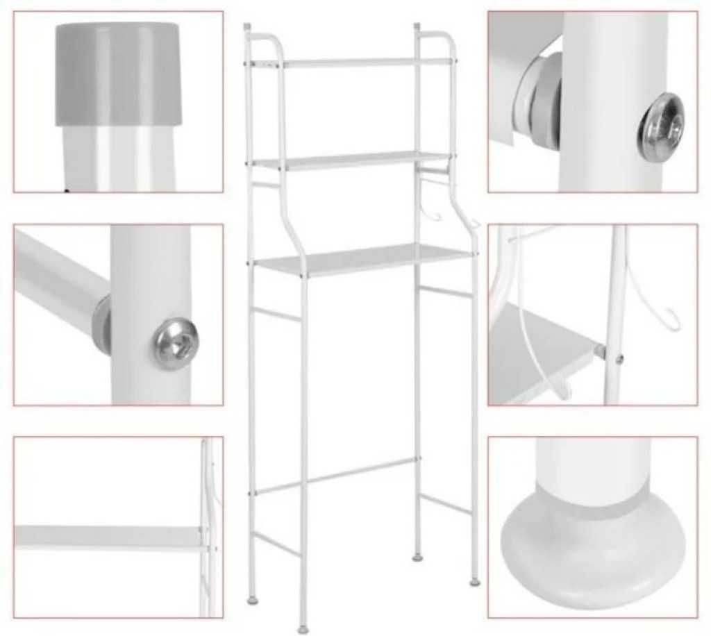 Етажерка за баня и тоалетна с 3 рафта , за пералня, за тоалетна