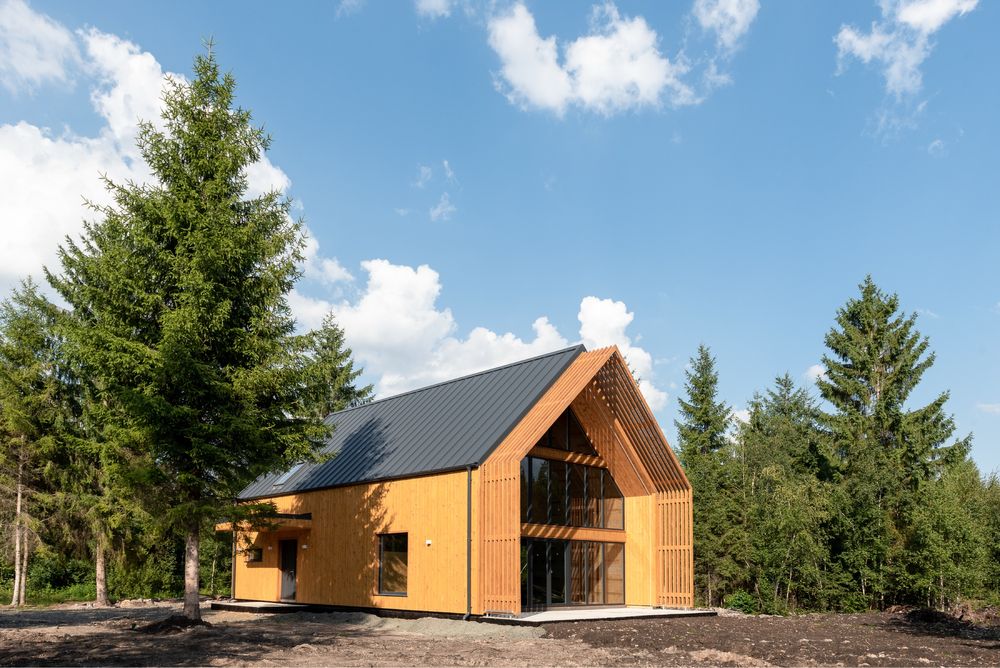 Cabana/ Casa de vacanta noua, standard NZeb Calatele Padure Belis