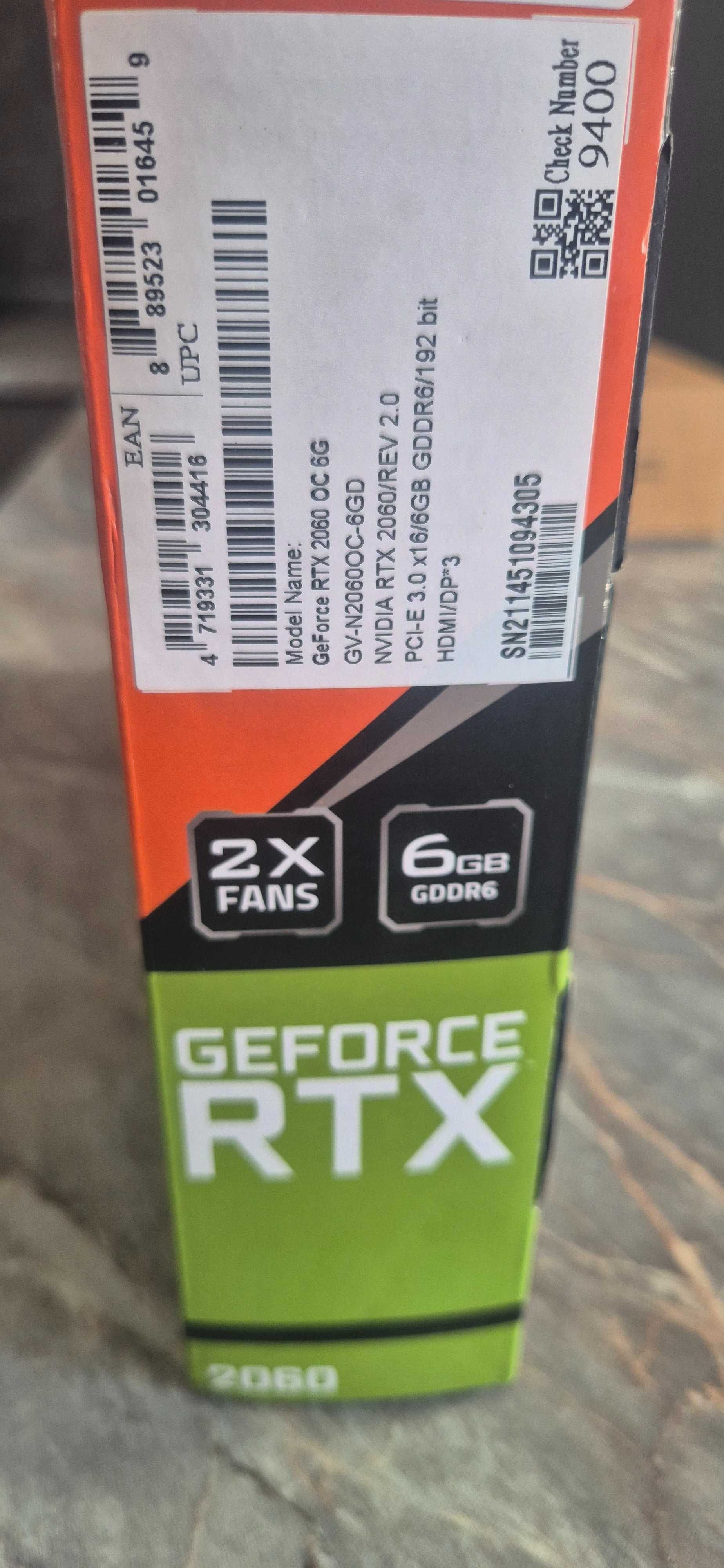 ВИДЕО КАРТА Nvidia GIGABYTE Rtx 2060 6gb