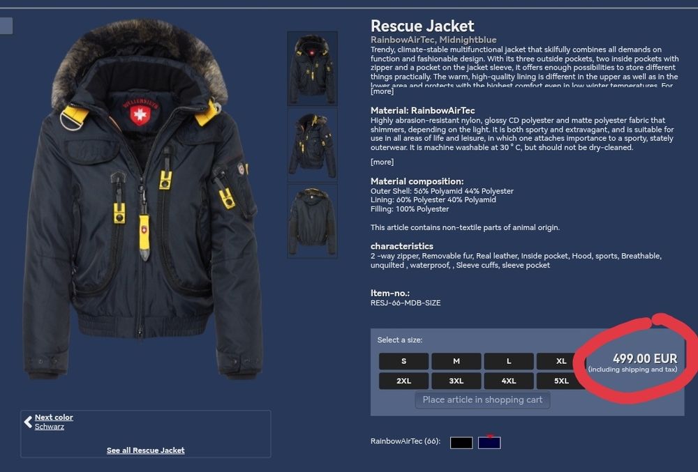 Мъжко Зимно Марково Яке Wellensteyn, Оригинално С Естествена Кожа