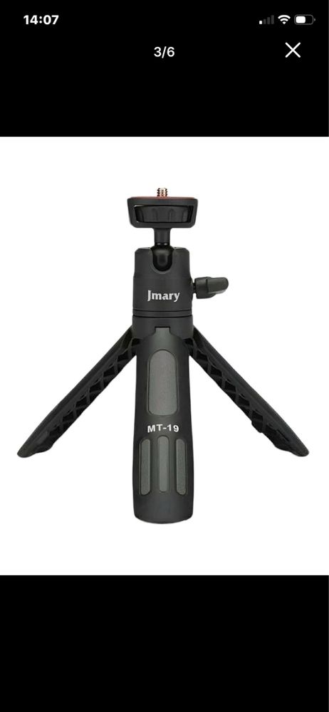 Telefon va kamera ushlagichi bilan Jmary Tripod MT19 ish stoli shtativ