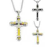 Jesus Crystal Cross / Кръстче с камъни - 2 модела