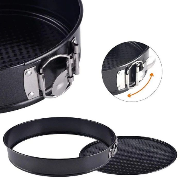 Комплект от 6бр метални форми за торта