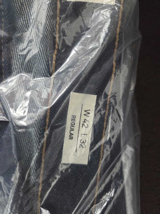 Blugi / jeans barbati cu fenta cu nasturi NOI W42 L32 regular fit