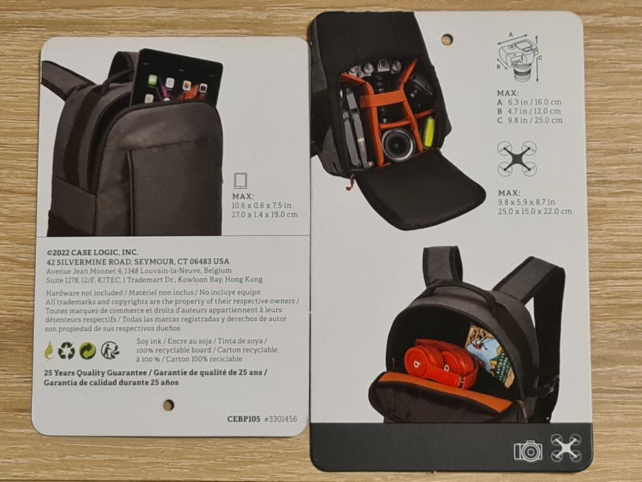 Rucsac camera foto CASE LOGIC ERA, gri - nou