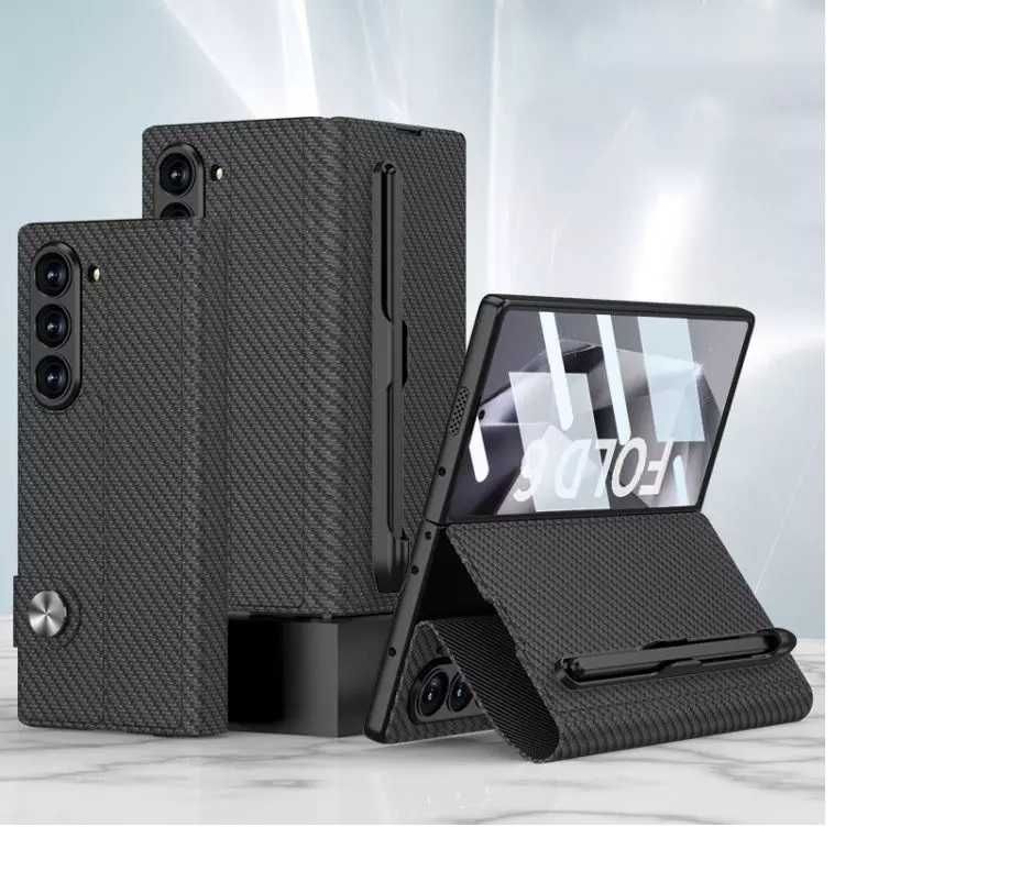 Husa premium lux flip cu suport S-Pen SAMSUNG Galaxy Z Fold6 Fold 5 4