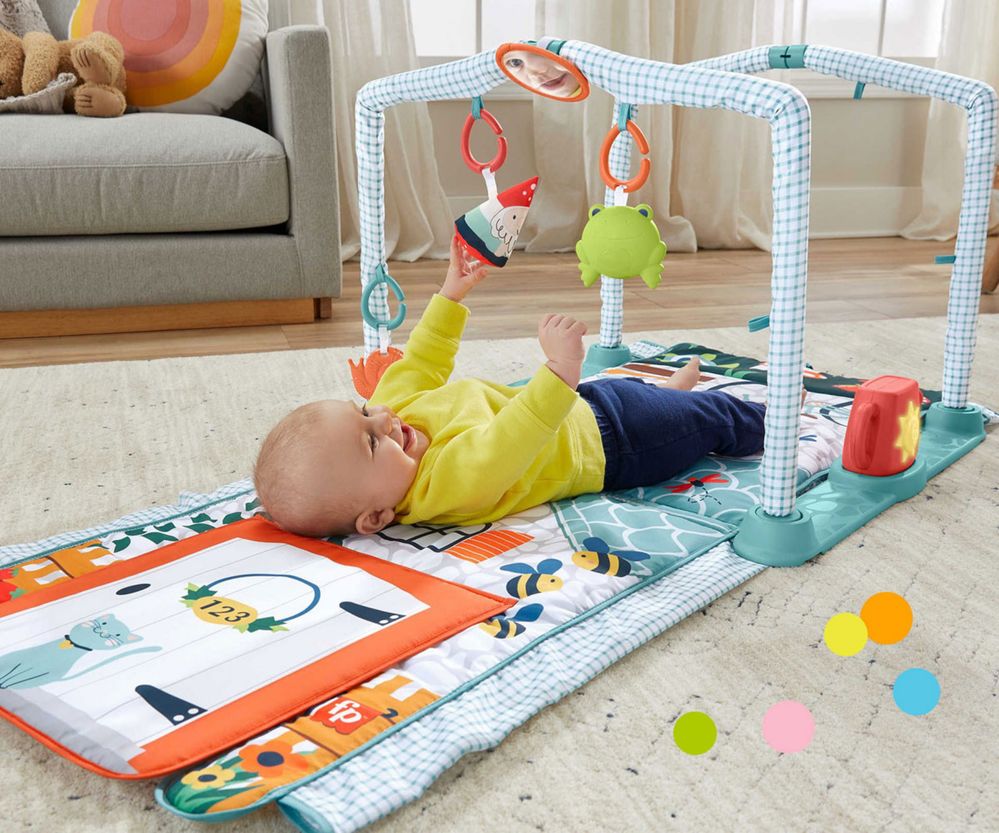 Активна гимнастика 3в1 Fisher Price, пълзи и играй