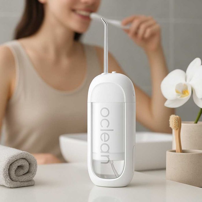 Зъбен душ Oclean W10 Lite, 2бр накрайника, 3 режима, 150мл